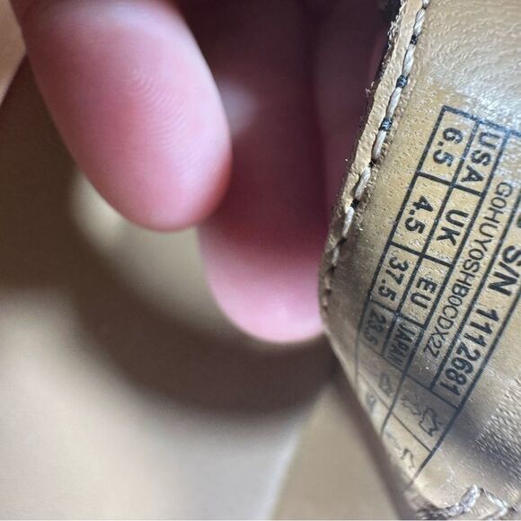 UGG Black Leather Wedge Sandals Women’s Size 6.5 - Picture 7 of 8